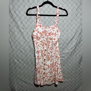 Peach Floral Dress